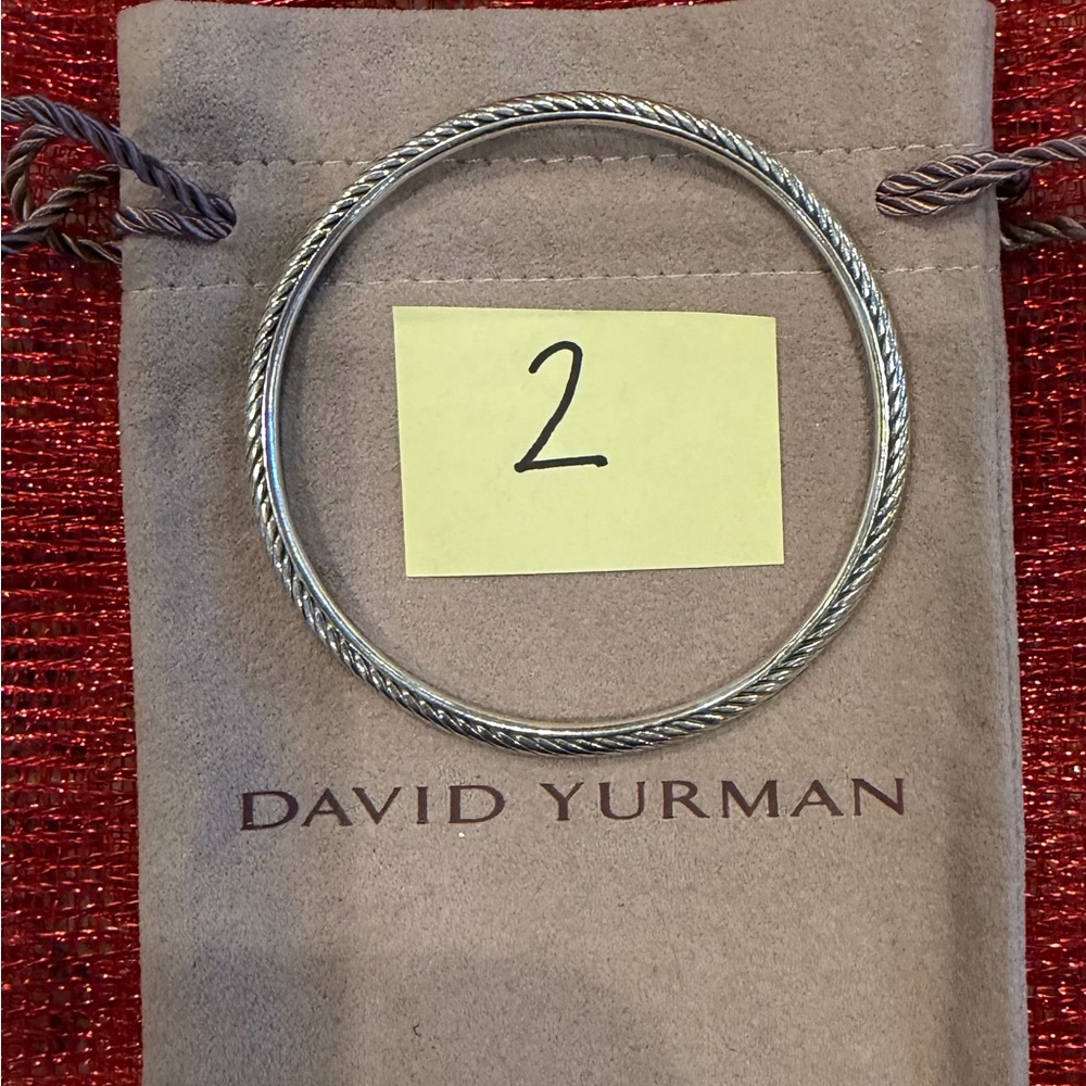 David Yurman sterling silver Twisted  cable Bracelet